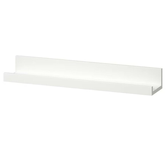 (2) IKEA Mosslanda 21 3/4” White Floating Shelf Picture Ledge 22509 (402.917.66) - Picture 5 of 5